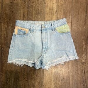 Pacsun color block jean shorts, size 25